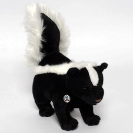 Skunk Cuddly Toy Skunk Black White Standing Plush Toy Funkey - Cuddly Toys *biz