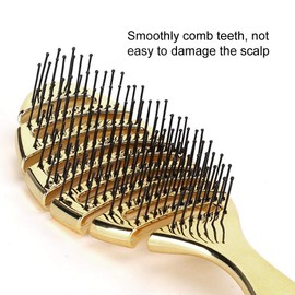 Cepillo Para El Cabello De Masaje, Peine Para El Cabello Vintage Peine Para El Cuero Cabelludo Peinado Para El Cabello Peinado Para Peluquería, Adecuado Para Peinado Largo/Fino/Rizado O Liso(Oro)