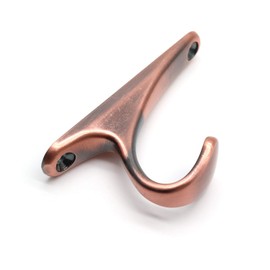 Rannb Single Hook Robe Towel Coat Wall Mounted Hook Red Copper Tone -Pack of 6