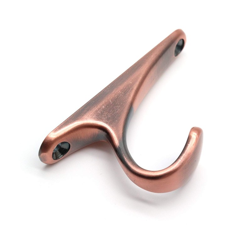 Rannb Single Hook Robe Towel Coat Wall Mounted Hook Red