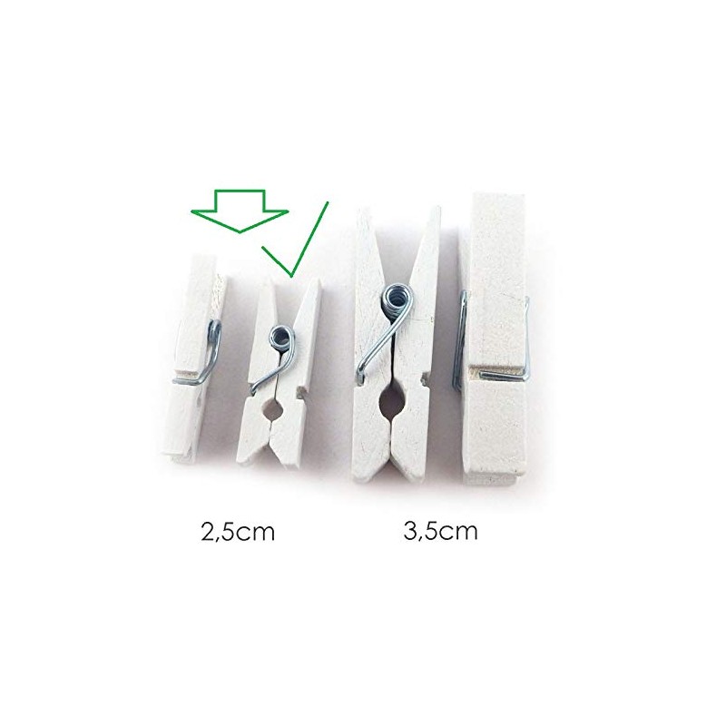 Sepkina 100 Small Cute Mini Decorative Pegs, Clips, Decorative Pegs,