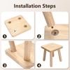 GENDLTHIJ Small Wooden Step Stool for Adults Step Stool for