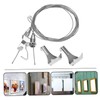 TEHAUX 2 Sets Stainless Steel Picture Hanging Wire Kit Wire