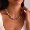 AULSIEY Beaded Gemstone Necklaces for Women, Natural Stone Choker Necklace