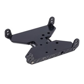 Carbon Fiber & Delrin Chassis Skid Plate Transmission Plate for 1/10 RC Crawler Axial Capra 1.9 Unlimited Trail Buggy UTB Currie F9 Upgrade Parts