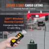 110V Electric Steel Wire Winch Wireless Remote Control 40ft Single