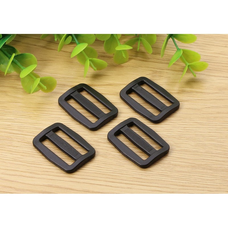 Shapenty Plastic Tri-glide Slides Button Fasteners Adjustable Webbing Triglides Slider