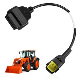 YCLL OBD2 Adapter Cable for KUBOTA Vehicles, 4 Pin OBD2 16Pin to OBD1 4Pin OBDII Car Diagnostic Connector Compatible with OBD II Diagnostic Scanner,3824-26
