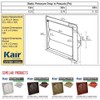Kair Beige Gravity Grille 183mm External Dimension Ducting Air Vent