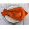 Linen Napkins –100% French Flax – Hemstitch Stonewashed Pure Linen