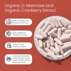 NaturaLife Labs Organic D-Mannose 1300mg + Organic Cranberry Extract 100mg