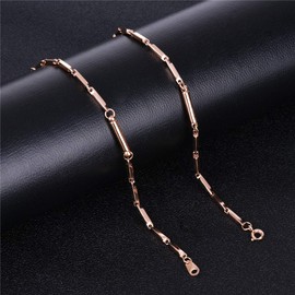 Jeroot Magnetic Necklace, Width 0.08 inch (2 mm), Total Length 17.7 inches (45 cm), 19.7 inches (50 cm), Necklace, Chain, Stainless Steel, 3 Colors, Exclusive, Stainless Steel, No Gemstone