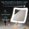 Fabuday 20X Magnifying Mirror with LED Light, 7 Inch Upgraded