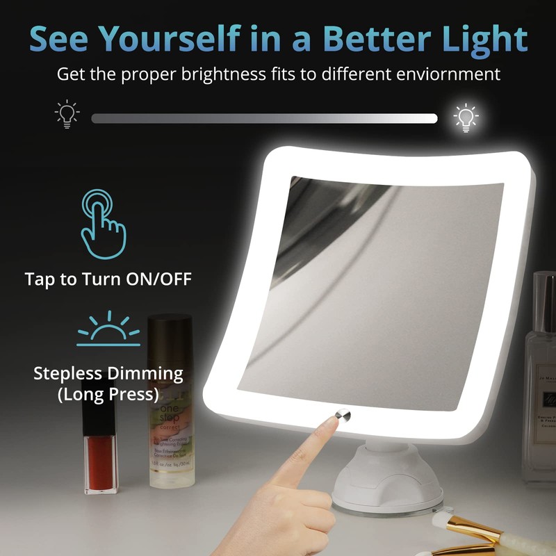 Fabuday 20X Magnifying Mirror with LED Light, 7 Inch Upgraded