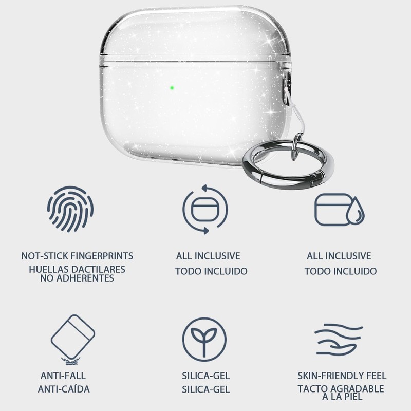 USTIYA SF Funda para AirPods Pro 2 generación 2022 y