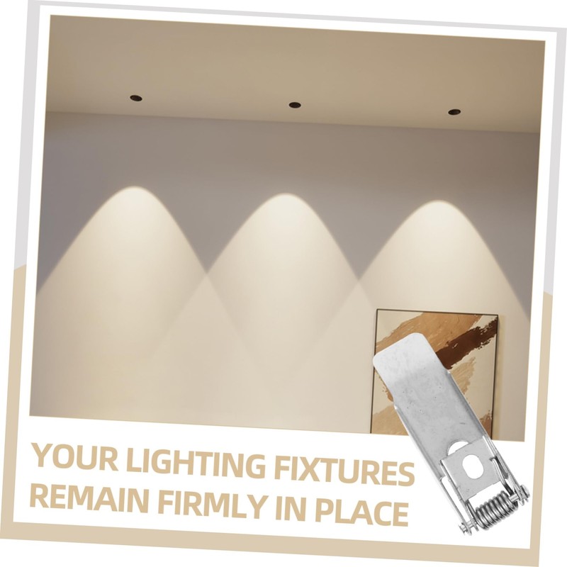 HOMSFOU Pack of 10 Spring Clips for Recessed Lights Ceiling