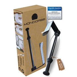 Mondoase® Kitchen Roll Holder 2.0 [No Drilling] + One-Handed Tear Off Thanks to ABROLL Brake Paper Roll Holder Stainless Steel I Kitchen Roll Holder I Angle & Brake Adjustable