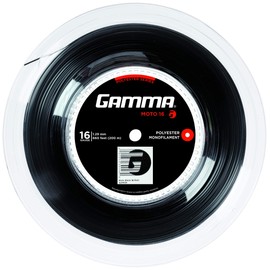 Gamma Unisex's Moto String Reel-Black, 1.29 mm
