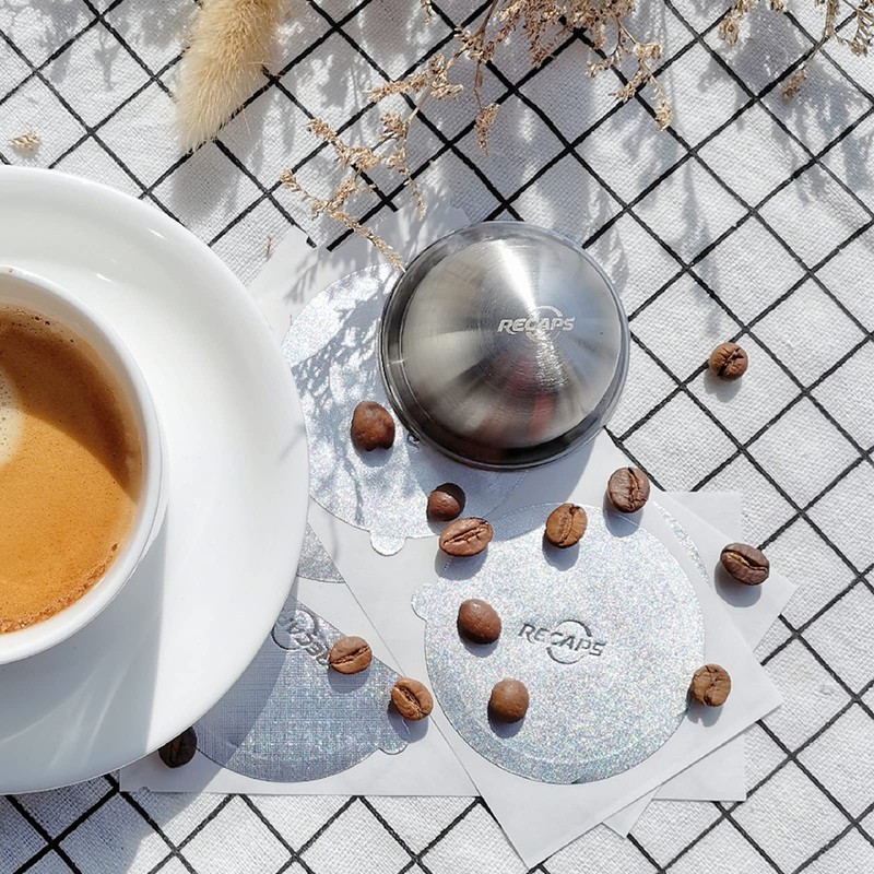 RECAPS Only 1 Stainless Steel Refillable Filter Reusable Pod Compatible