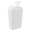 Zerdyne cubeta de basura de plástico con tapa, 1 paquete