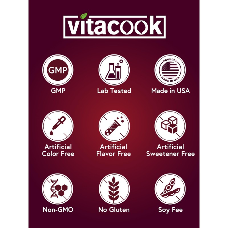 Vitacook Iron Supplement for Women Men | High Potency Iron