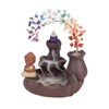 CrystalTears Ceramic Incense Stick Holder Waterfall with Buddha Figure 7