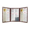 Burgundy, 25 Pack, 3 Pages / 6 Views Trifold -