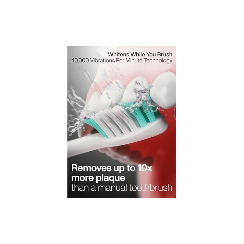 Aquasonic Vibe Series - Cepillo de dientes ultra blanqueador -