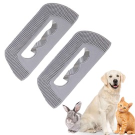 2PCS Mini Pet Hair Remover | Edge and Corner Cleaner, Pet Hair Brush Sheet for Cat Dog Rabbit Kitten Sofa Bed Carpet Rake Rug Fabric Couch Furniture & Car Interiors
