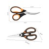2PCS Kitchen Scissors,Kitchen Shears,All Purpose Heavy Duty Meat Scissors Poultry