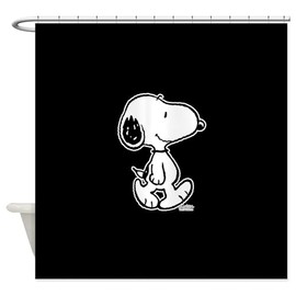 CafePress Peanuts Snoopy Decorative Fabric Shower Curtain