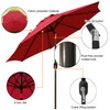 Blissun 9' Outdoor Patio Umbrella, Outdoor Table Umbrella, Yard Umbrella,