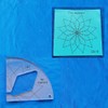 Free Motion Quilting Ruler Quilting Template Fan Diamond Template for