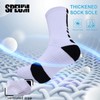 Speum Men's Athletic Socks with Anti-slip Cushioning Performance,Basketball Socks(5 pairs)