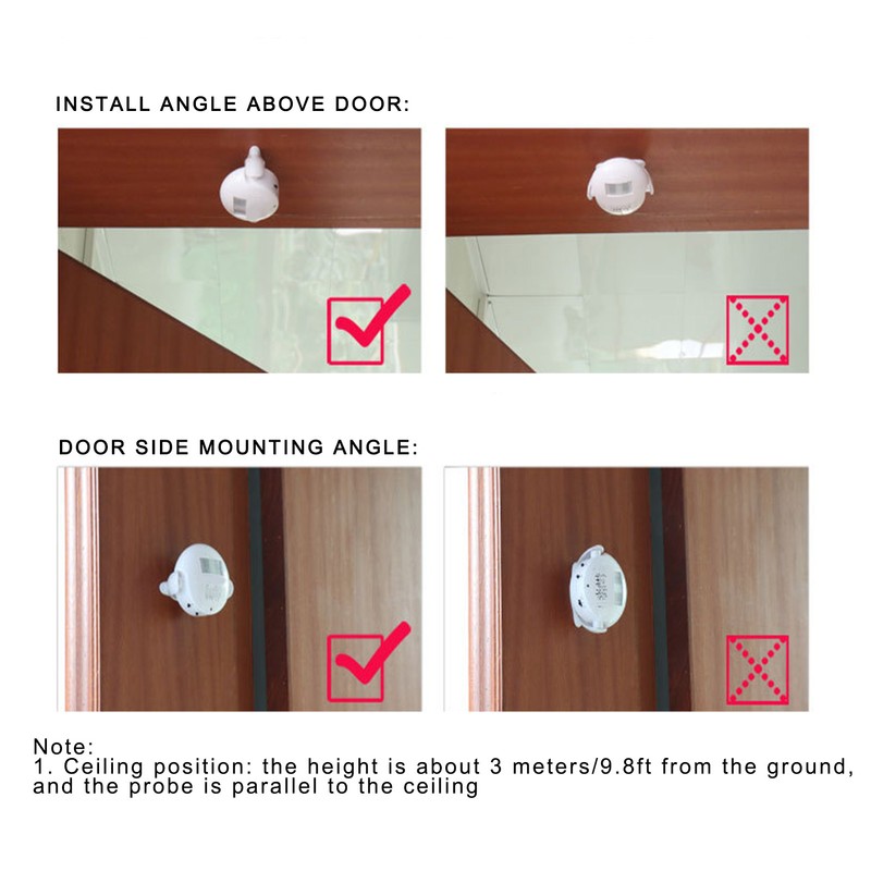 Waytronic Welcome Doorbell Alarm IR Infrared Sensor Voice Prompt Door