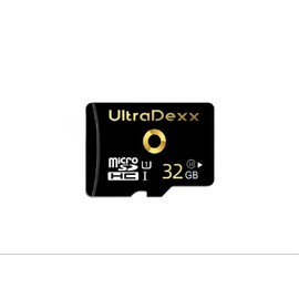 UltraDexx 32GB Micro SD Memory Card, Class 10, U1, SDHC, High Speed, Waterproof, Shock Proof, with SD Adapter