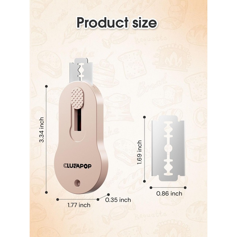 Bread Lame, Extractable & Magnetic Bread Lame Dough Scoring Tool