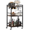 TUTOTAK Bar Cart, Home Bar Serving Cart, Microwave Cart, Drink