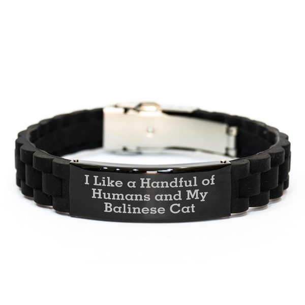 Balinese Cat Enthusiast's Delight, Glide lock Clasp Bracelet, I Like