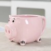 Cute Pig Ceramic Cup Pink Comfortable Grasp Smooth Mouth Lovely
