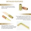 Kindroufly 152 Pieces 1/4"-20, 5/16"-18 Threaded Inserts, Nut Inserts, Wood