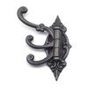 Antique Iron Triple Swivel Hat and Coat Hook
