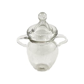 Melody Jane Dollhouse Glass with Lid Miniature Kitchen Food Shop Accessories Scale 1:12