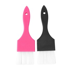 Baluue 2pcs Hair Dye Brushes and Coloring Combs Professional Hairdressing Tools for Home Use and Barber Shops Soft Bristles for Easy Application and Neat Coloring Random Style
