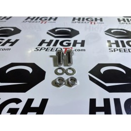 Highspeedti Titanium Sprint Car Front Motor Plate Bolt  3/8-24x1.00” 6pc Kit Lightweight Ti