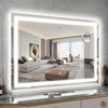 ROLOVE 31" x 22" Large Lighted Vanity Mirror with Lights,