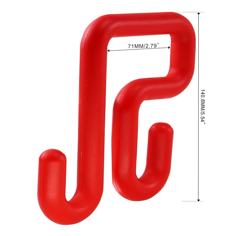 CNQLIS 2 Pack Red Bucket Hooks, Lineman Bucket Tool Holder