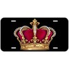 King Crown Black Novelty Car Auto License Plate