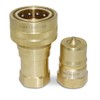 1″ NPT ISO 7241-B Brass Quick Disconnect Hydraulic Coupler Set