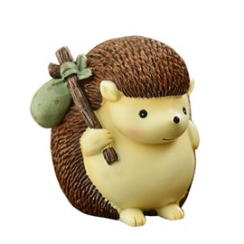Cute Hedgehog Resin Animal Piggy Bank Coin Box Money Bank Gifts for Lovers Children, Home Decoration